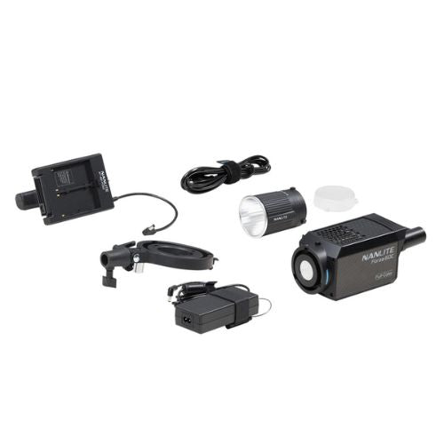 Nanlite Forza 60C RGBLAC LED Spotlight Kit Includes Battery Grip and Bowens S-Mount Adapter