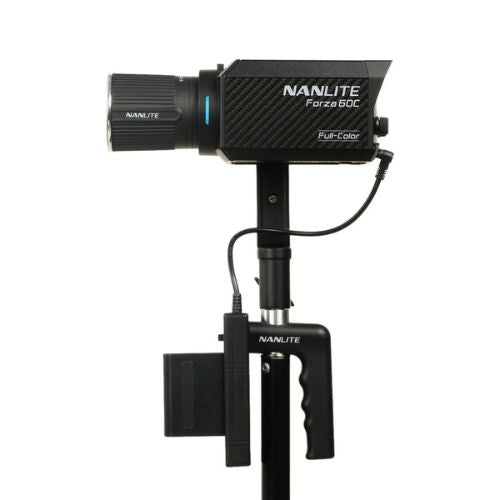 Nanlite Forza 60C RGBLAC LED Spotlight Kit Includes Battery Grip and Bowens S-Mount Adapter
